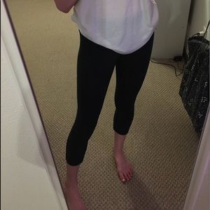 Black/gray Lululemon Capris